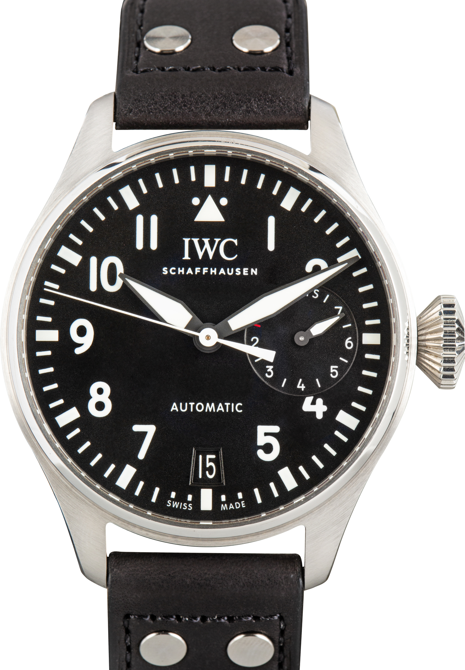 Pre-Owned IWC Big Pilot’s Watch Ref IW501001 Black Arabic Dial