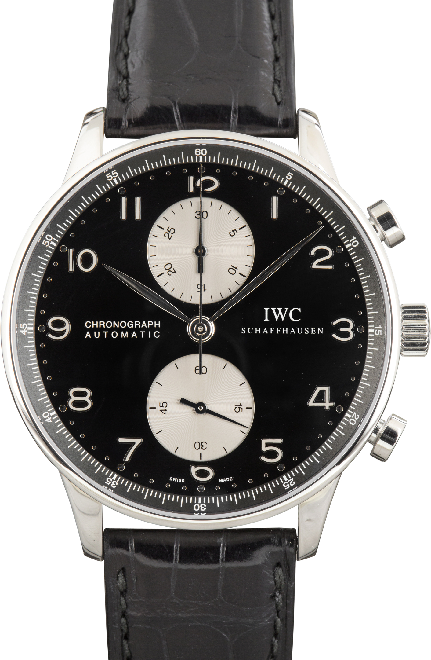 Pre-Owned IWC Portuguese Ref IW371404 Black Dial