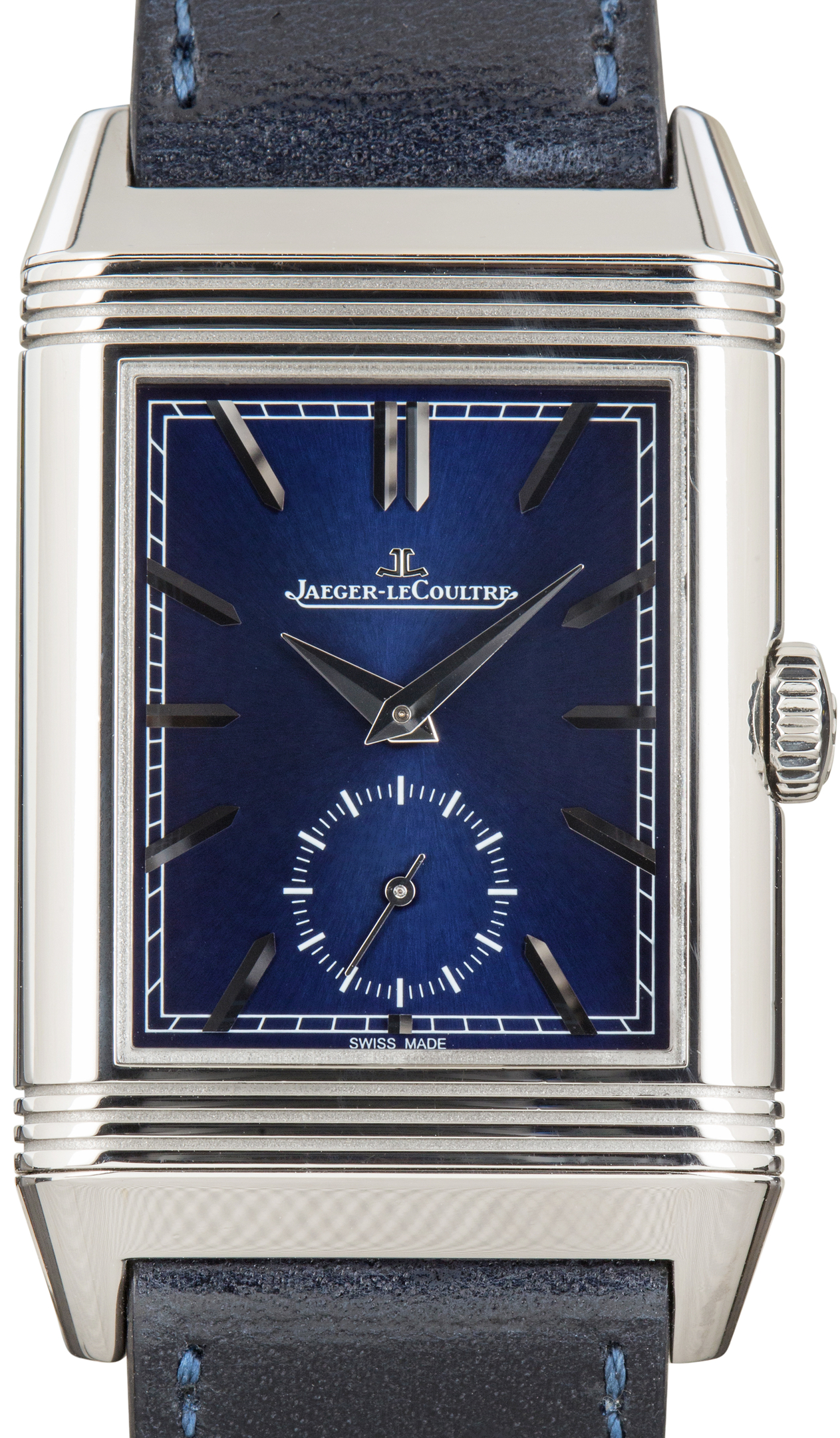 Used Jaeger-LeCoultre Reverso Tribute Duoface Ref Q3988482 Blue & Silver Dial