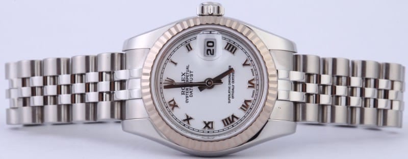 Ladies Rolex DateJust 179174 White Dial