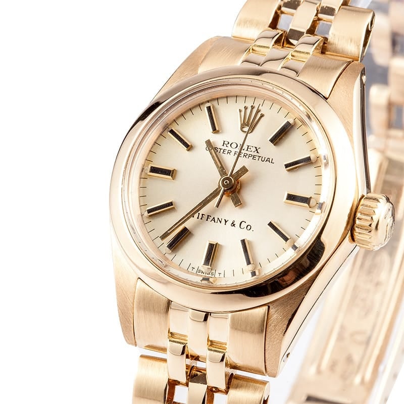 Ladies Rolex Oyster Perpetual 18K Yellow Gold