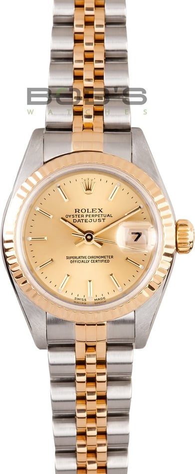 Ladies Pre Owned Rolex Oyster Perpetual Stainless and Gold Watch 79173