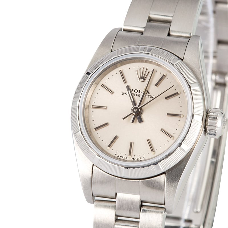 Ladies Rolex Oyster Perpetual 67230 Silver