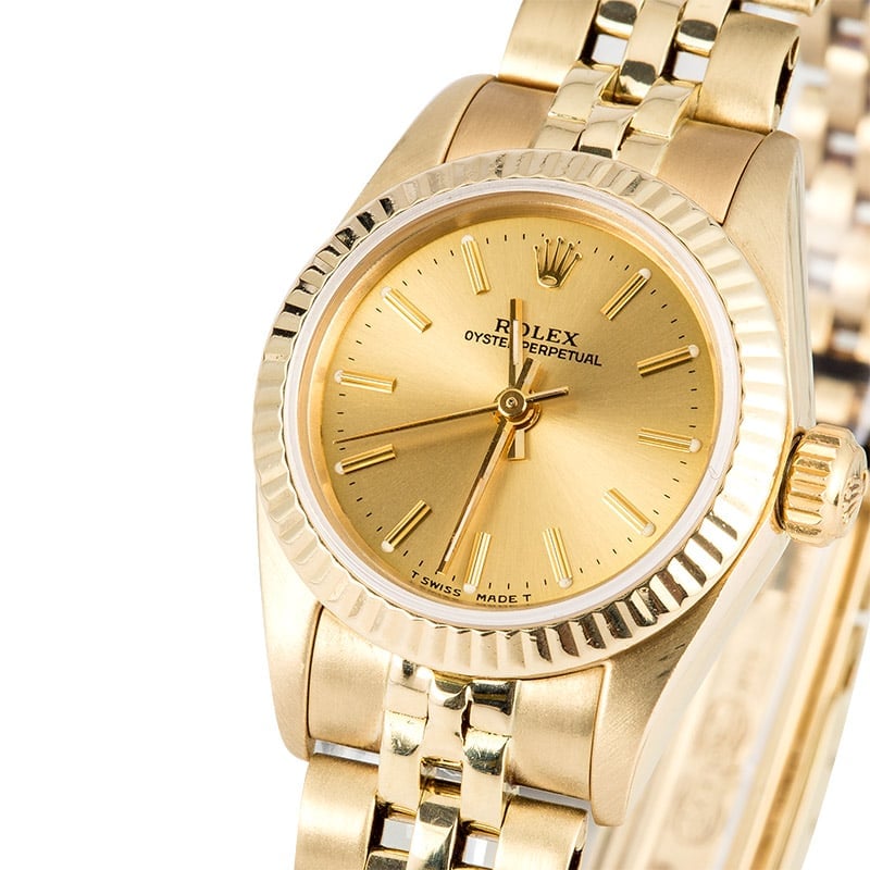 Ladies Gold Rolex Oyster Perpetual 6719
