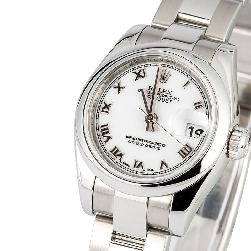 Rolex Ladies Datejust 179160 White Roman Dial