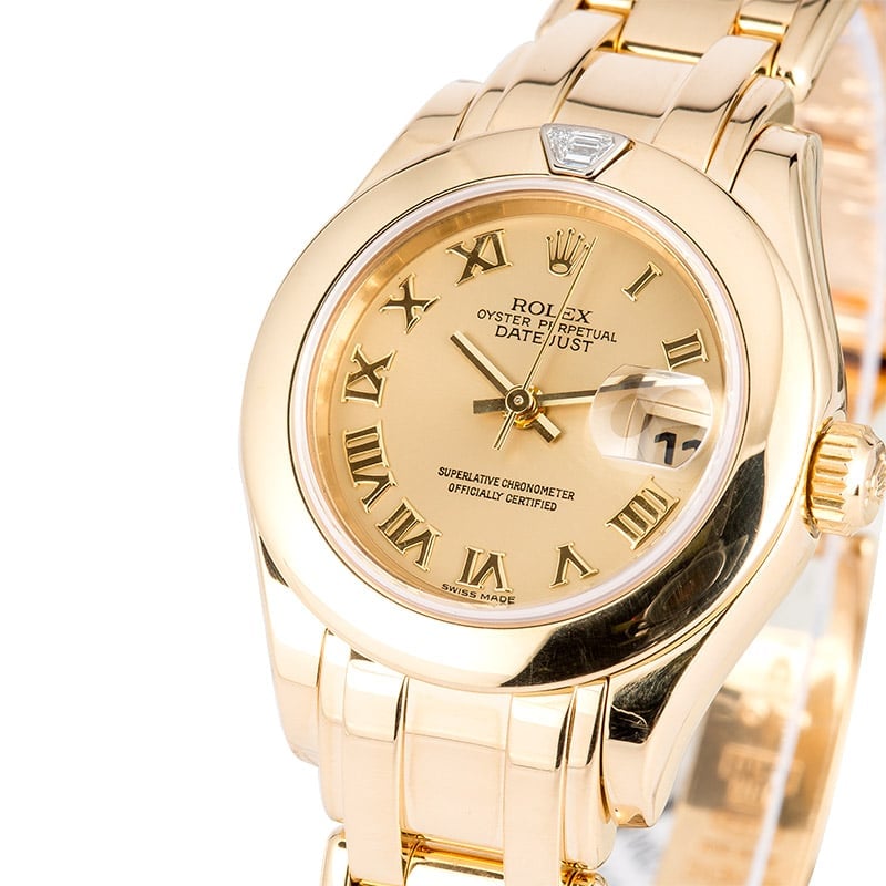 Ladies Rolex Pearlmaster 69328
