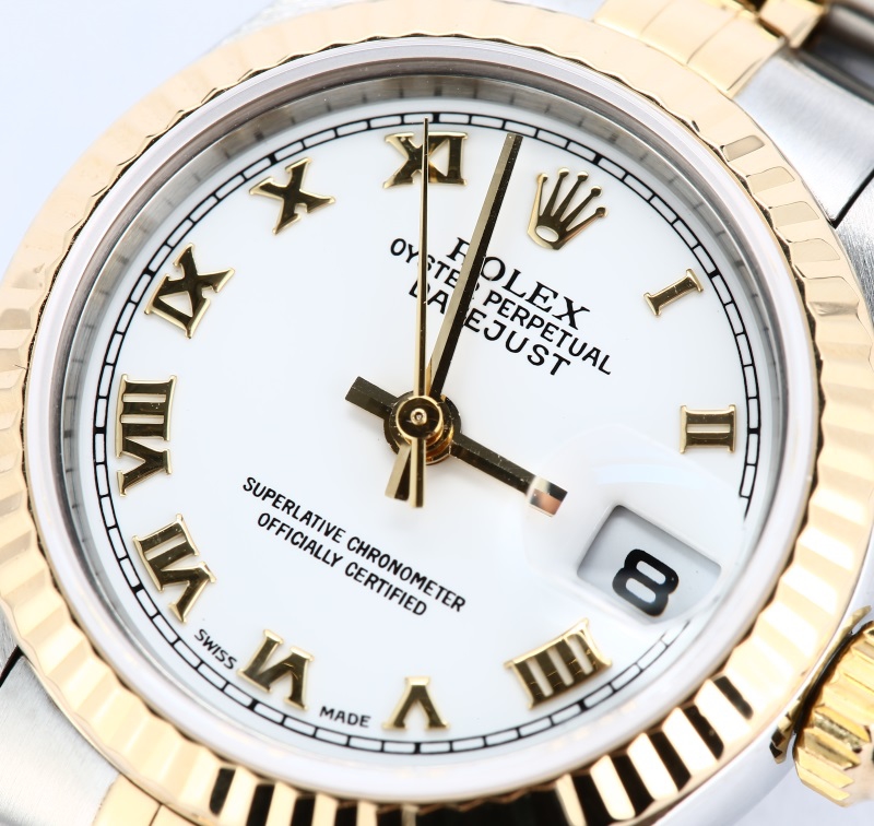 Rolex Lady-Datejust 79173 White Roman Dial