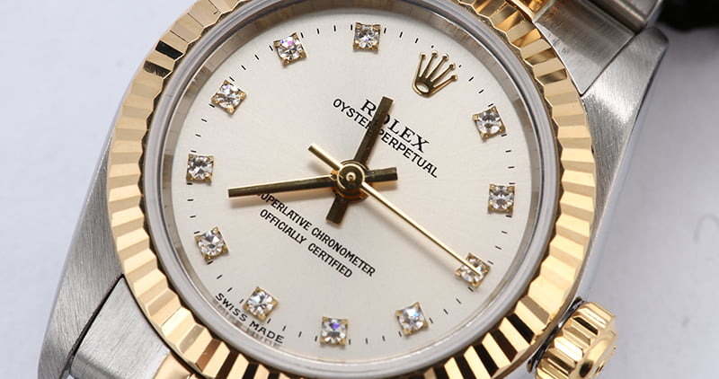 Rolex Lady Oyster Perpetual 76193 Diamonds