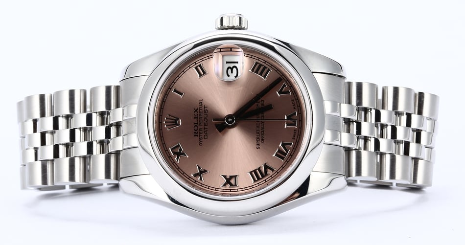 Mid-Size Rolex Datejust 178240 Pink Roman Dial