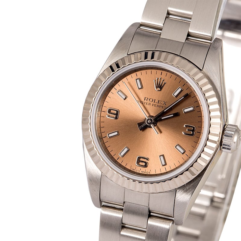 Rolex Ladies Oyster Perpetual 76094 Steel Oyster