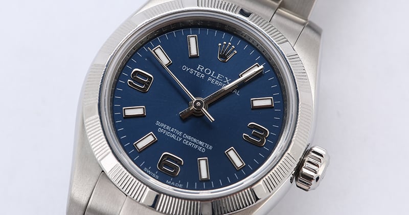 Ladies Rolex Oyster Perpetual 176210 Blue
