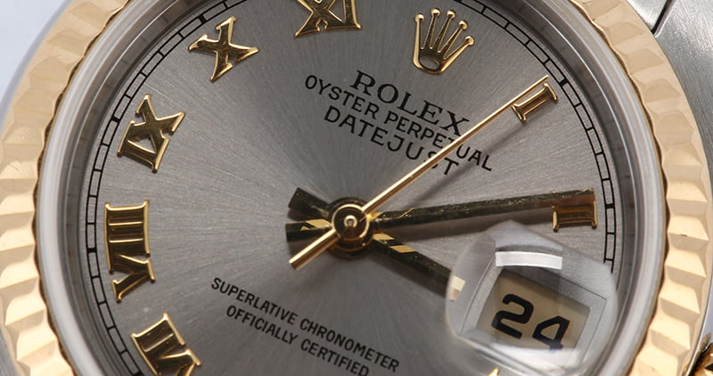 Women's Rolex Datejust 79173 Slate Roman Dial