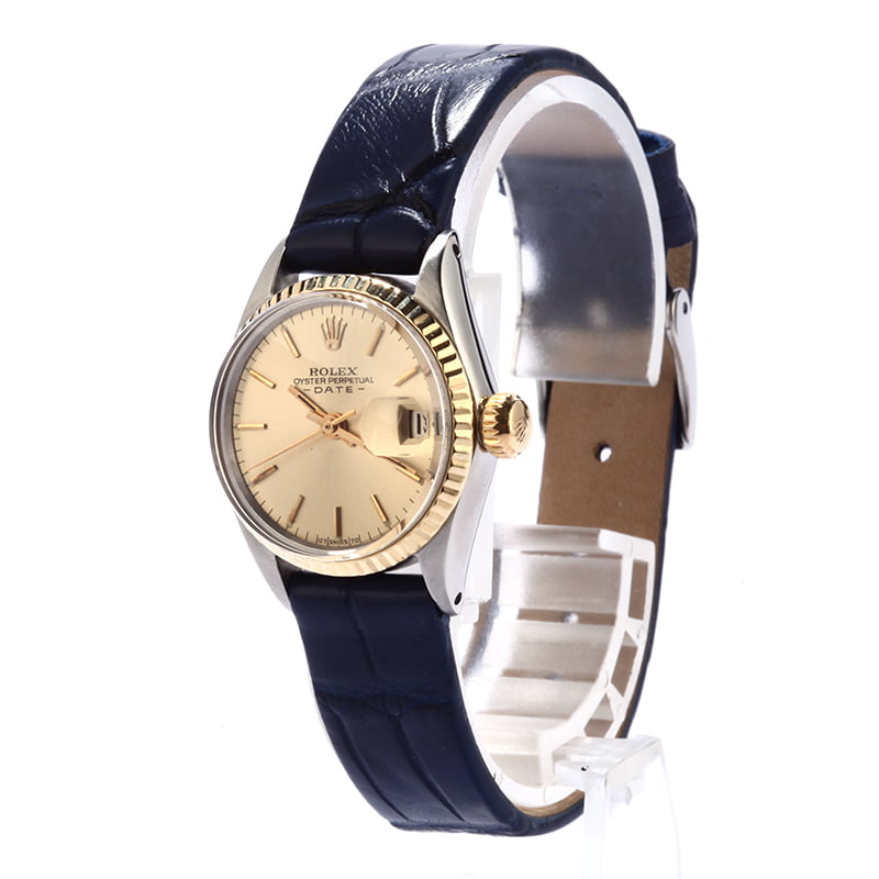 Pre Owned Vintage Rolex Datejust 6517 Leather Strap