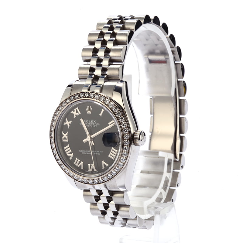 Rolex Datejust 179384 Black Roman Dial