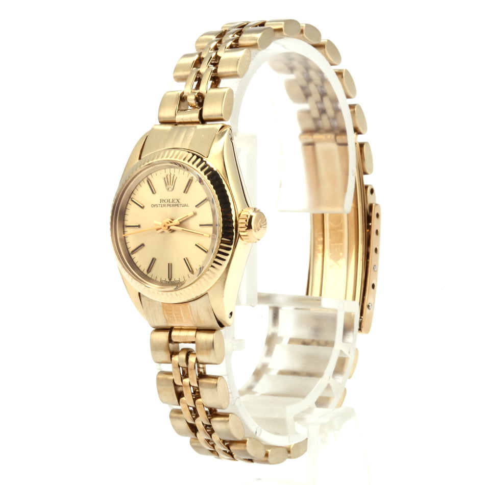 Used Ladies Gold Rolex Oyster Perpetual 6719