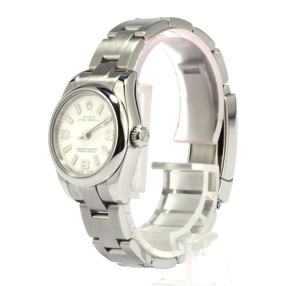 Pre-Owned Rolex Ladies Oyster Perpetual 176200 White Dial