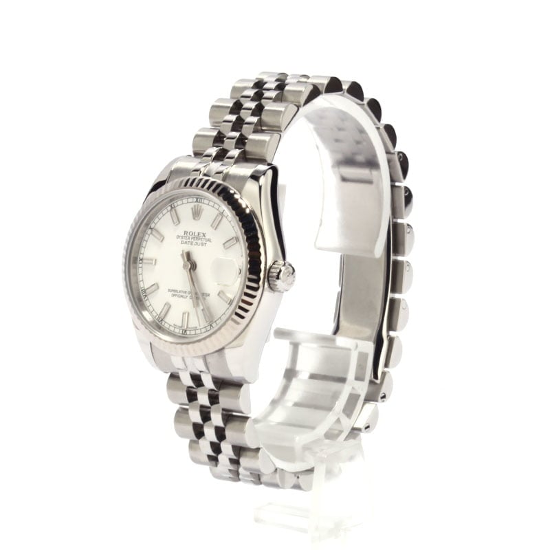 Rolex Mid-Size Datejust 178274 White Dial