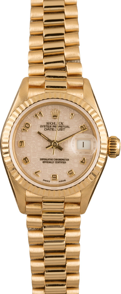 Used Rolex Lady President 69178 Ivory Jubilee Dial