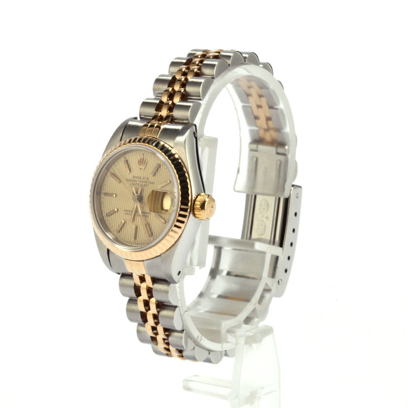 Pre-Owned 26MM Rolex Ladies Datejust 69173 Tapestry Dial