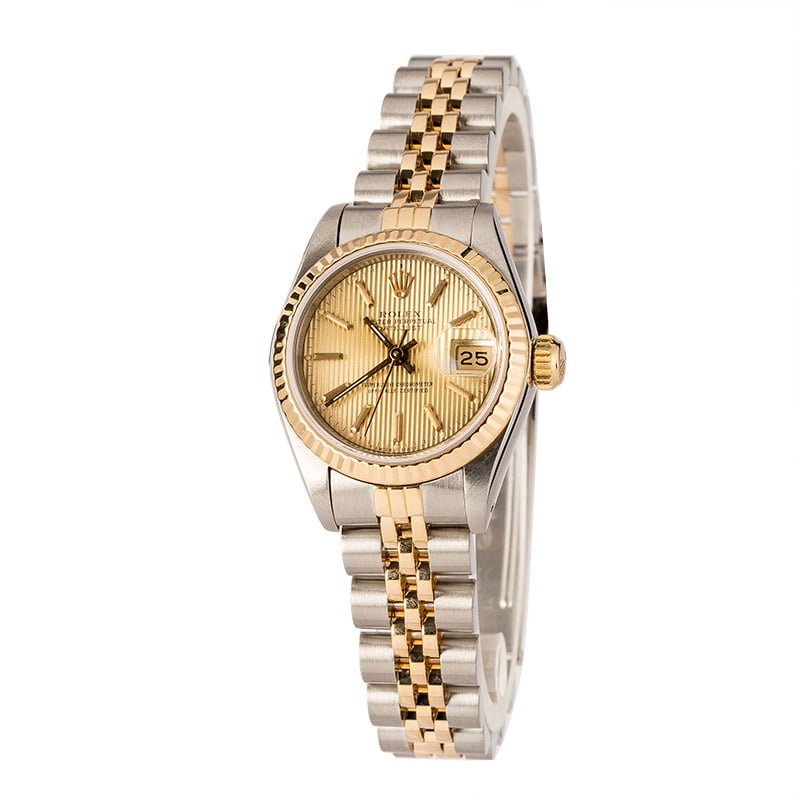 Pre-Owned 26MM Rolex Ladies Datejust 69173 Tapestry Dial