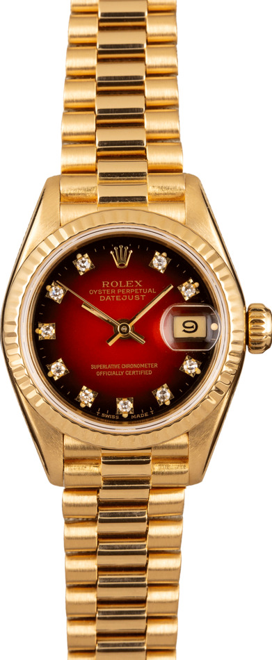 Rolex Ladies Datejust Watch 69178 with Diamond Dial