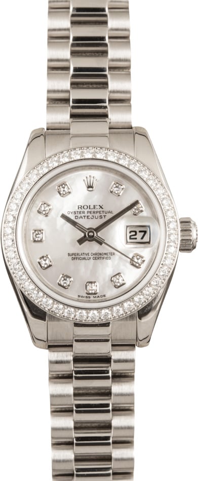 Rolex Platinum President 179136 Diamonds
