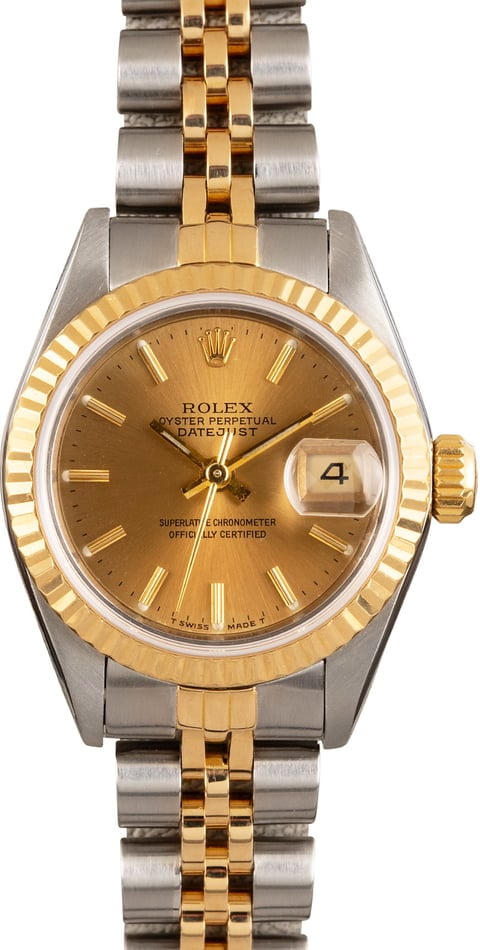 used rolex datejust gold