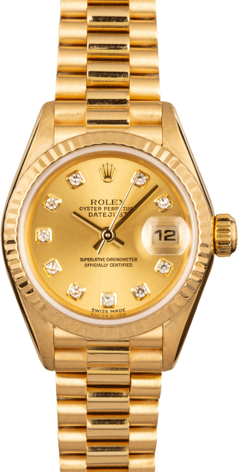 Pre Owned Rolex President 79178 Champagne Diamond Dial