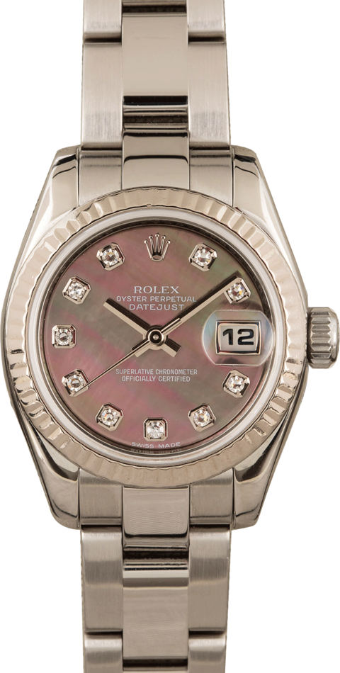 Ladies Used Rolex Oyster Perpetual 179174 Diamond Dial