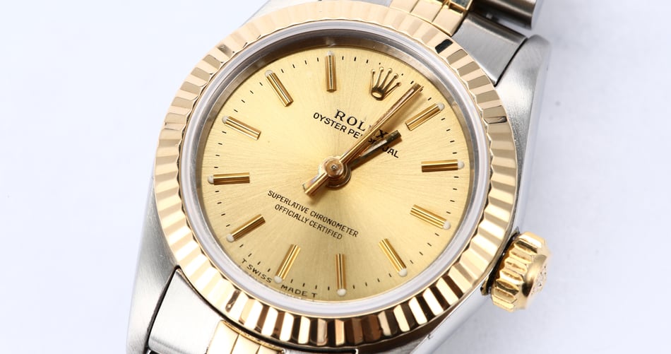 Rolex Ladies Oyster Perpetual 67193 Certified PreOwned