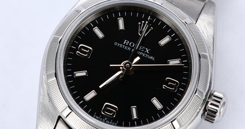 Women's Rolex Datejust 76030 Black Arabic