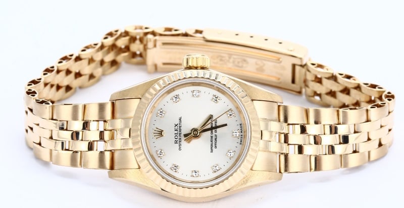 Ladies Rolex Oyster Perpetual 67198 Honeycomb
