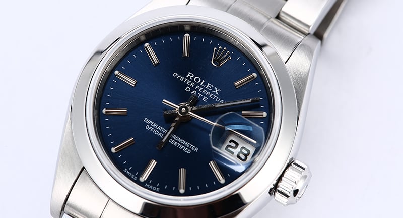 Women's Rolex Date 79160 Blue Index