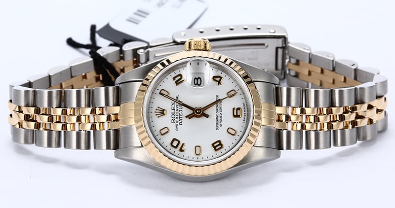 Rolex Ladies Datejust 69173 White Arabic Dial