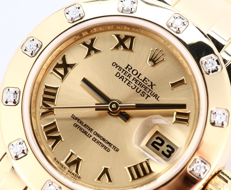 Ladies Rolex Pearlmaster 80318 Yellow Gold
