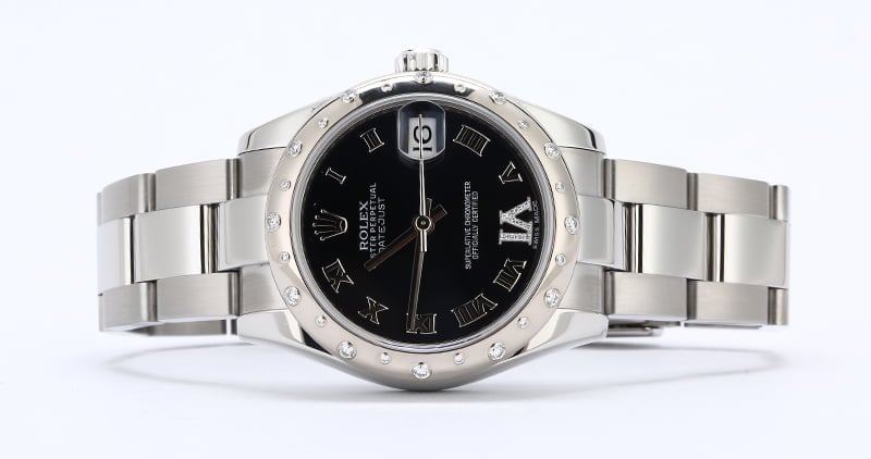 Rolex Mid-size Datejust Diamond 178344 Black