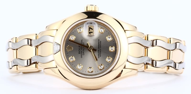 Rolex Pearlmaster 69328 White and Yellow Gold