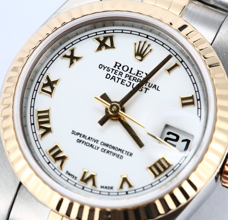 Datejust Ladies Rolex 79173 White Roman Dial