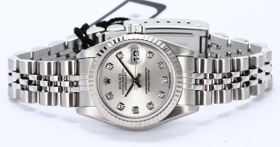 Rolex Ladies Datejust 79174 Silver Diamond Dial