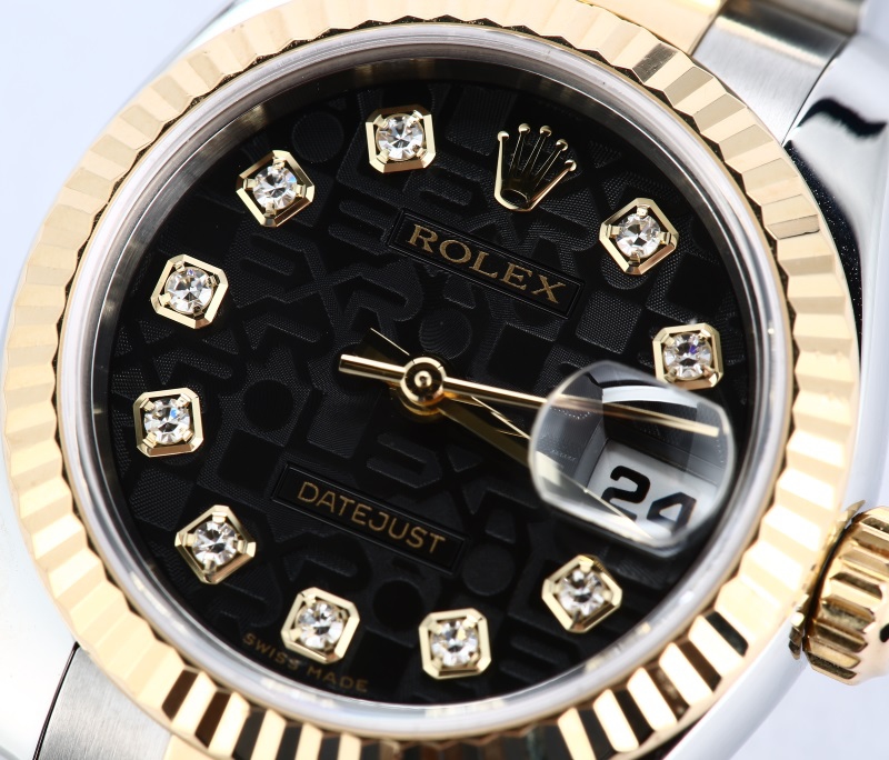 Rolex Ladies Datejust 179173 Black Diamond