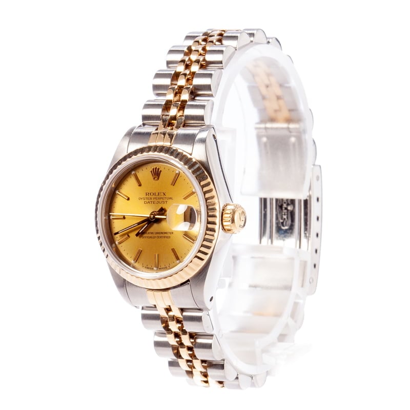 Datejust Lady Rolex 69173 Champagne Dial