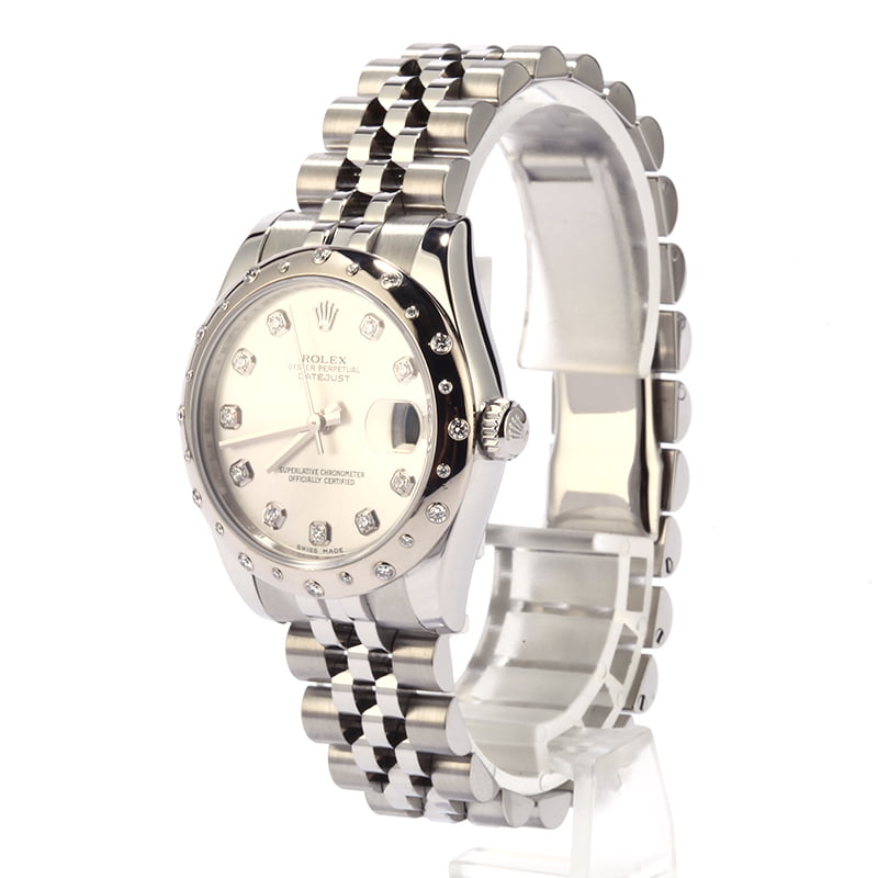 PreOwned Rolex 178344 Datejust 31MM Diamond Dial and Bezel
