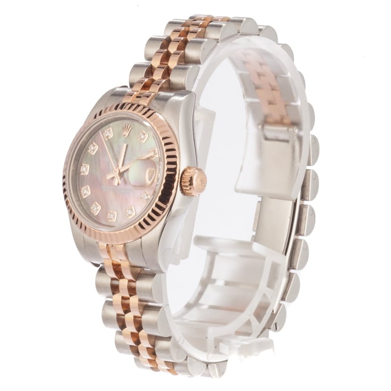 Pre-Owned Rolex Lady-Datejust 179171 Everose
