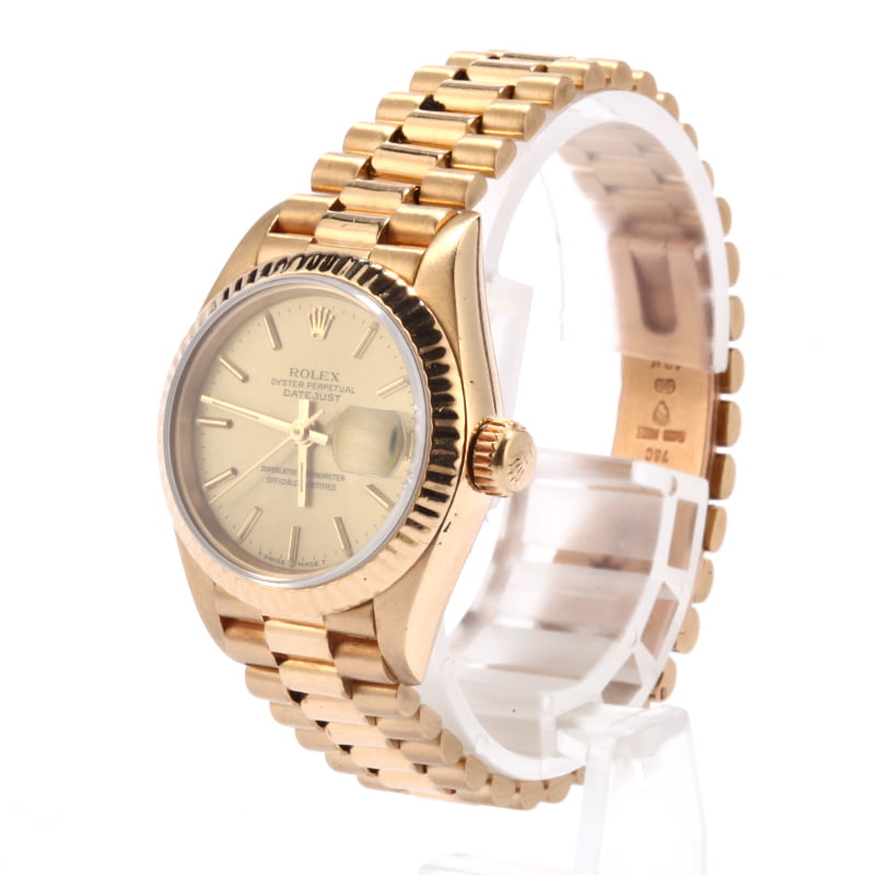 PreOwned Rolex Lady Presidential 69178 Fluted Bezel
