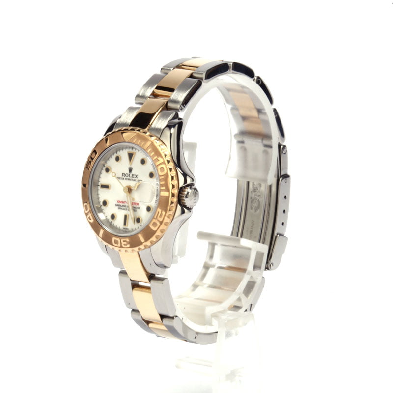 Rolex Two Tone Yacht-Master 169623 White Dial