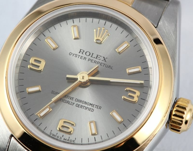 Ladies Rolex Oyster Perpetual Two Toned 76183