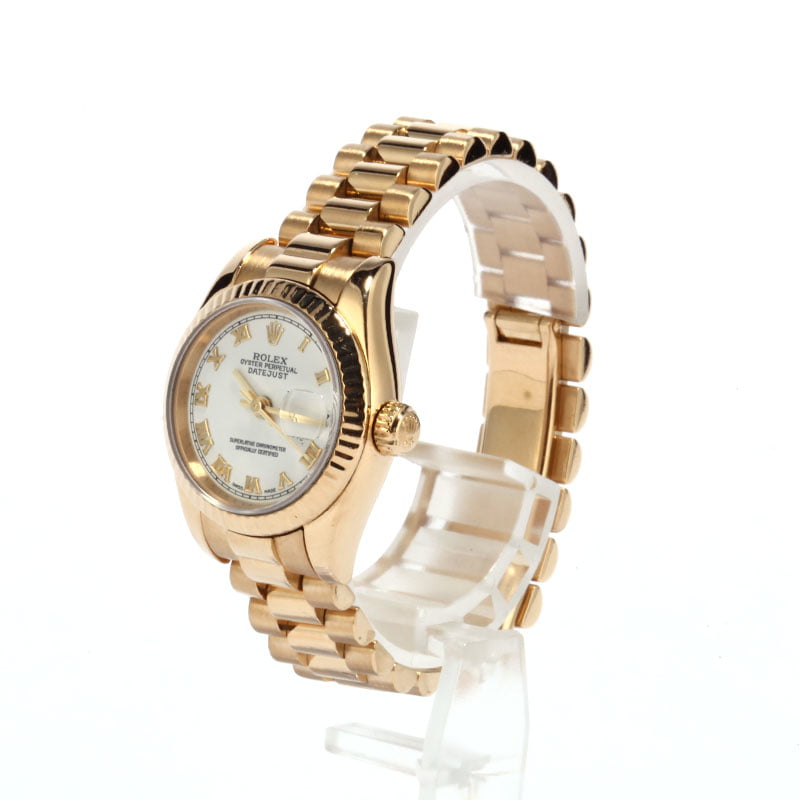 Pre-Owned Rolex Ladies President 179178 Yellow Gold