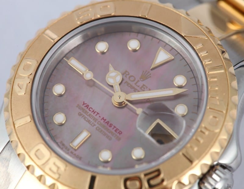 Pre-owned Rolex Yachtmaster Ladies 18k Gold & Steel 169623