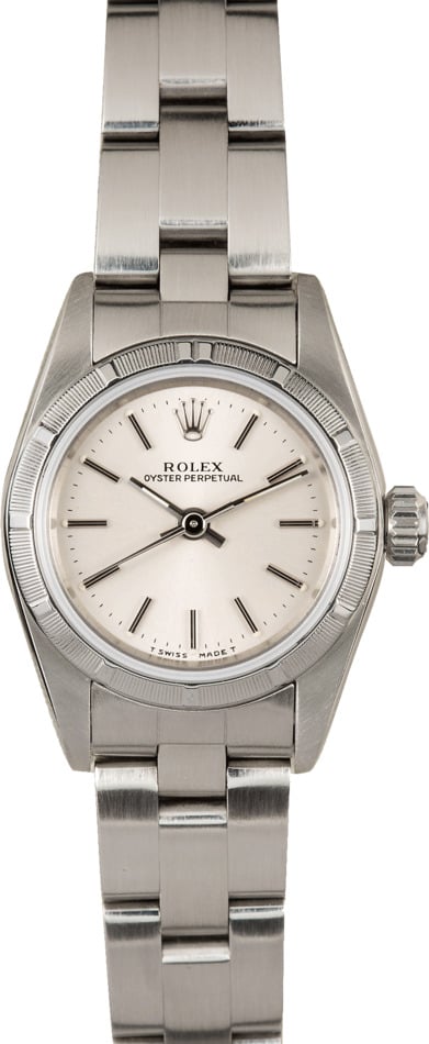 Ladies Rolex Oyster Perpetual 67230 Silver