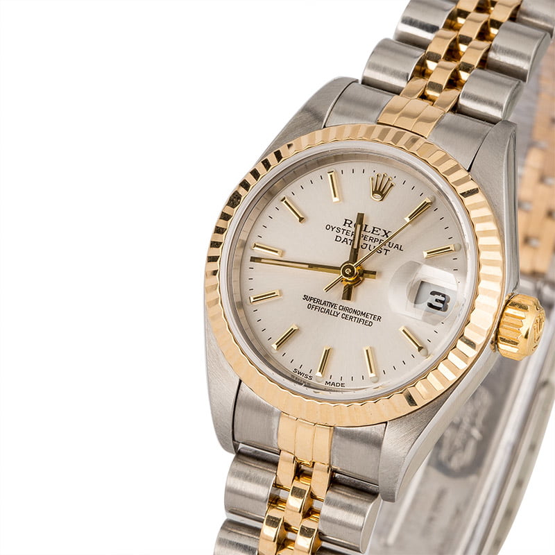 Pre Owned Rolex Ladies Datejust 79173 Silver Index Dial